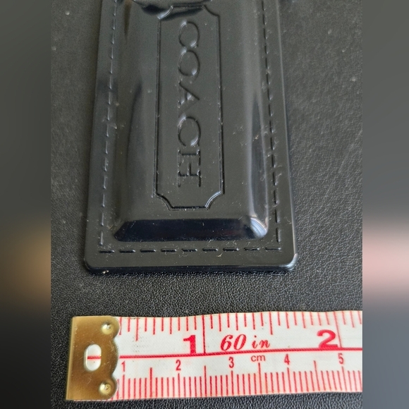 Coach Plastic Purse Hang Tag Keychain Black - Picture 3 of 3